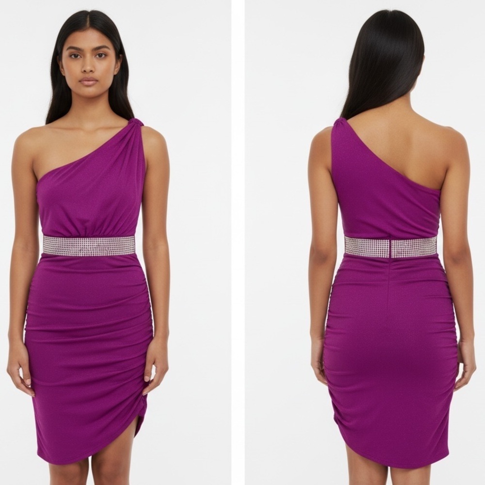 Sky One Shoulder Cocktail Dress Size XS
